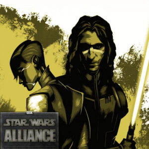 An Assassin and a Jedi Walk into a Bar Podcast Image